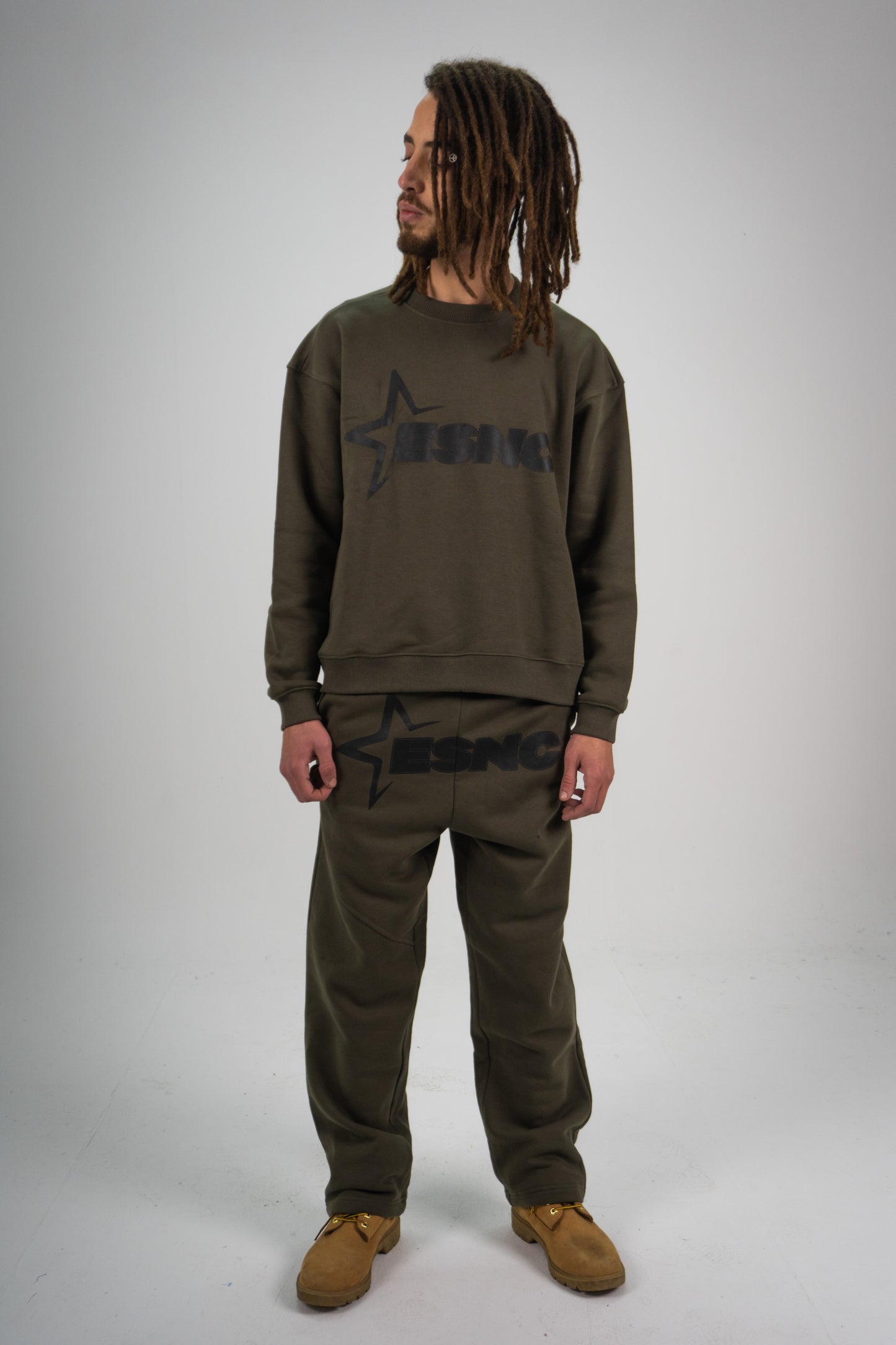 ICONIC Olive Crewneck